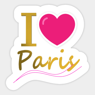 I love Paris Sticker